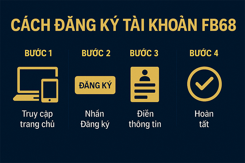Hướng dẫn đăng ký tài khoản FB68
